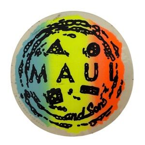 VTG MAUI and SONS 1980s Logo Surf Sticker Authentic Vintage Rare